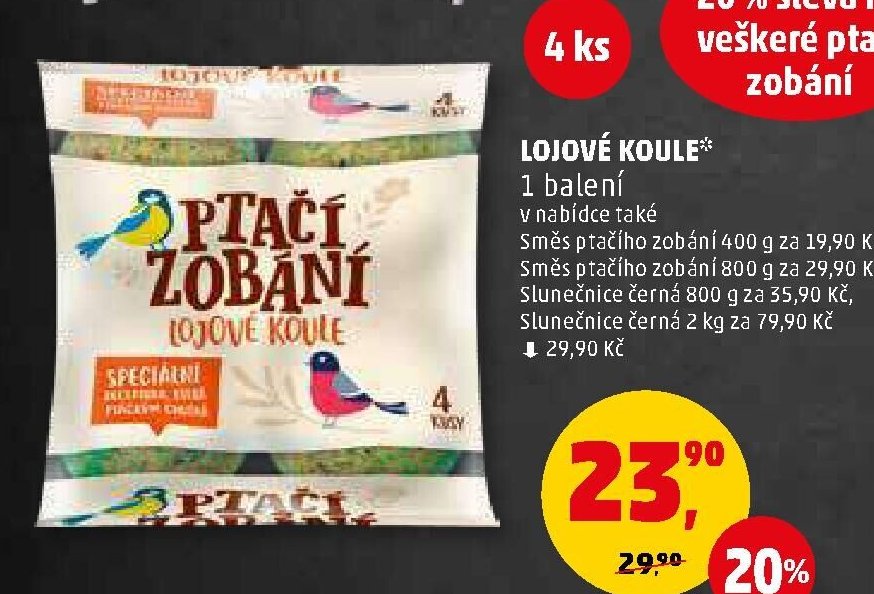 LOJOVÉ KOULE 4 ks