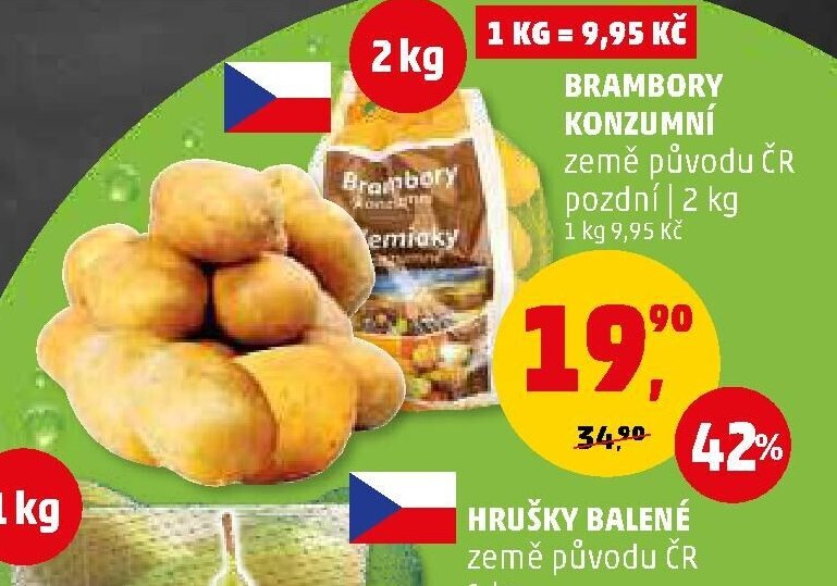 BRAMBORY KONZUMNÍ 2 kg