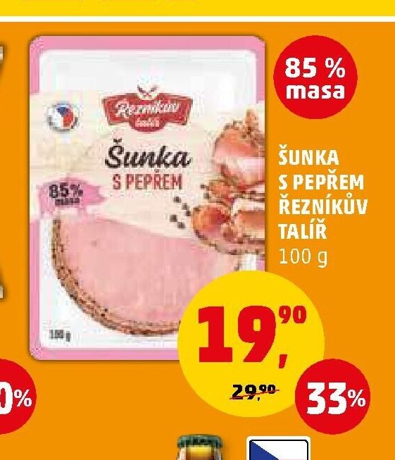 ŠUNKA S PEPŘEM ŘEZNÍKŮV TALÍŘ