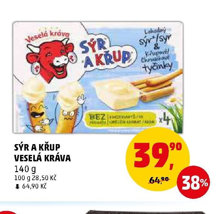 Sýr a křup Veselá kráva
