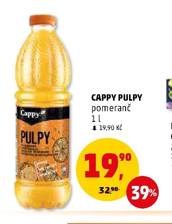 CAPPY PULPY pomeranč 1 l