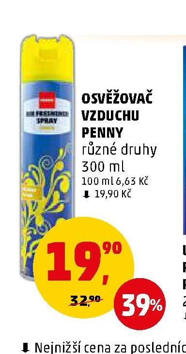 OSVĚŽOVAČ VZDUCHU PENNY různé druhy 300 ml