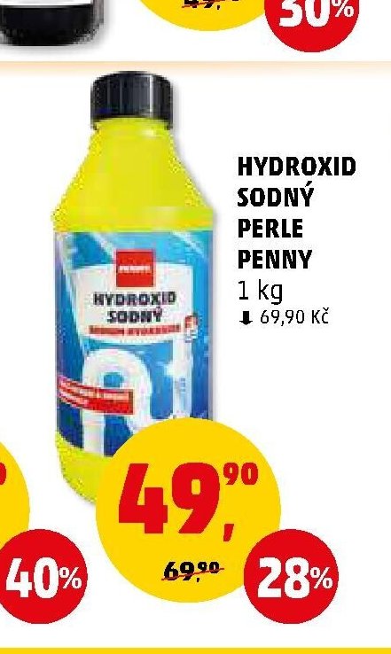 HYDROXID SODNÝ PERLE PENNY 1 kg