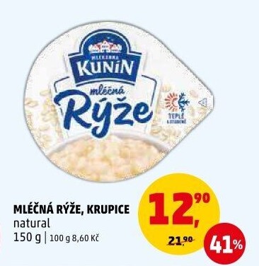 Mléčná rýže Kunín