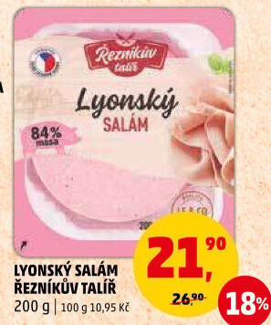 Salám lyonský Řezníkův talíř