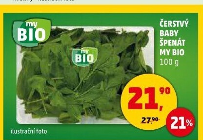 Špenát baby My BIO