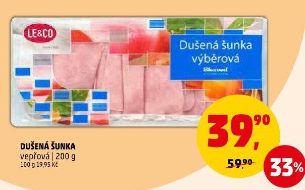 Šunka vepřová dušená LE&