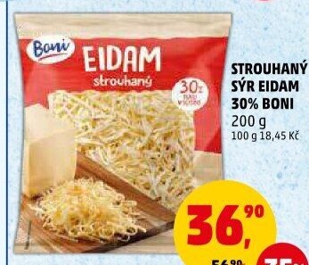 Sýr Eidam 30% strouhaný Boni
