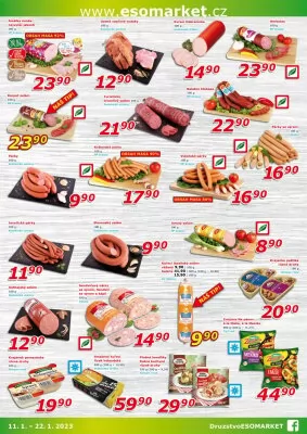 akční leták ESO MARKET 11.1.2023-22.1.2023