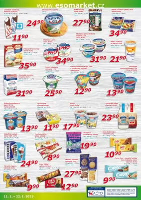 akční leták ESO MARKET 11.1.2023-22.1.2023