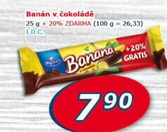 Tyčinka Banán v čokoládě Figaro