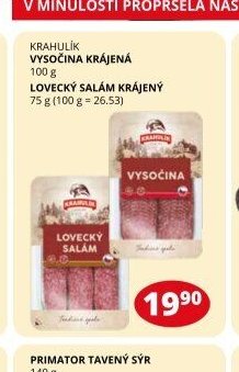 KRAHULÍK VYSOČINA KRÁJENÁ / LOVECKÝ SALÁM KRÁJENÝ