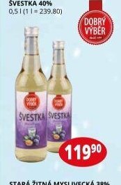 Švestka 40% 0,5 l