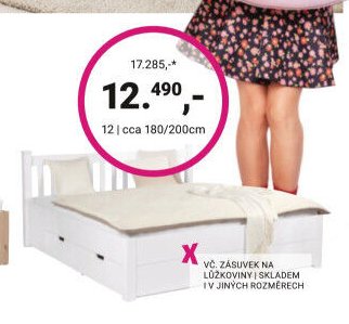 Postel, cca 180/200 cm