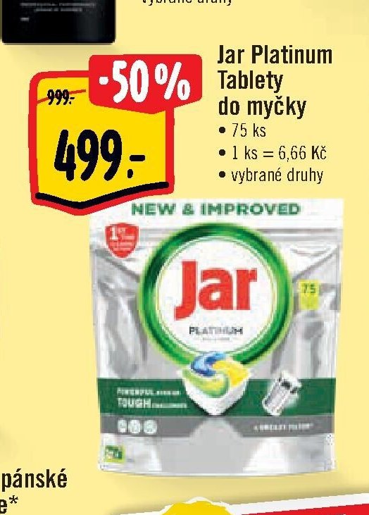 Jar Platinum Tablety do myčky
