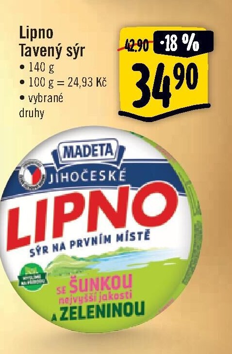 Lipno Tavený sýr