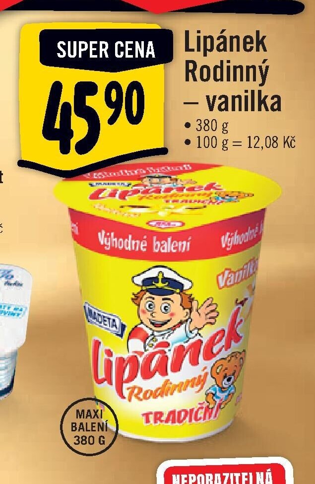 Lipánek Rodinný – vanilka