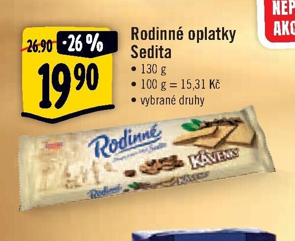 Rodinné oplatky Sedita