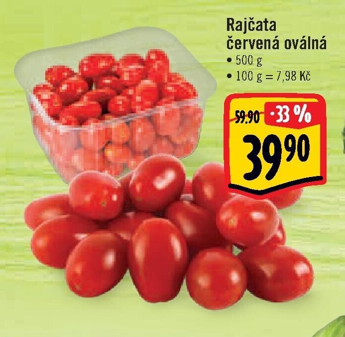 Rajčata červená oválná 500 g