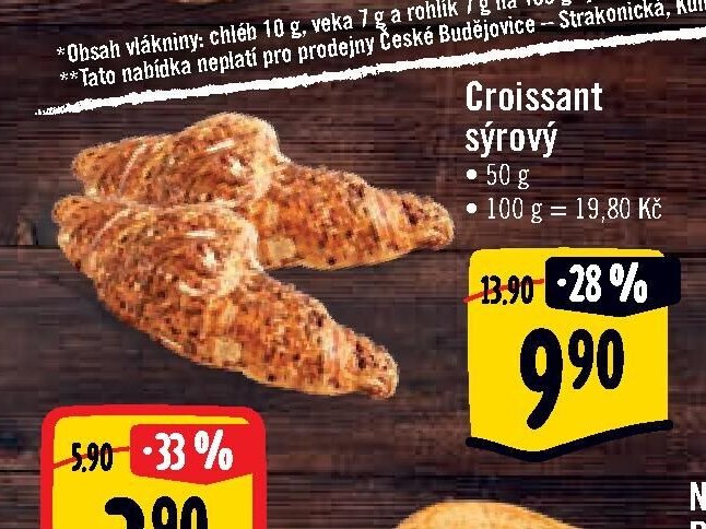 Croissant sýrový