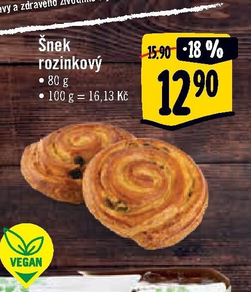 Šnek rozinkový