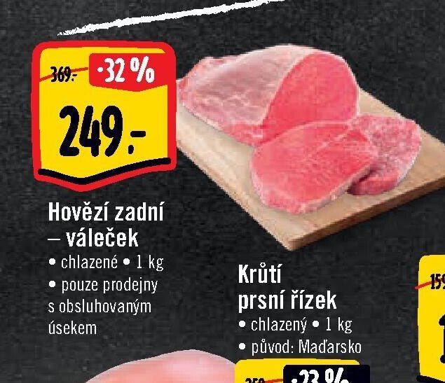 Hovězí zadní – váleček