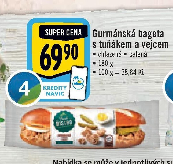 Gurmánská bageta s tuňákem a vejcem