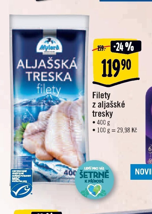 Filety z aljašské tresky