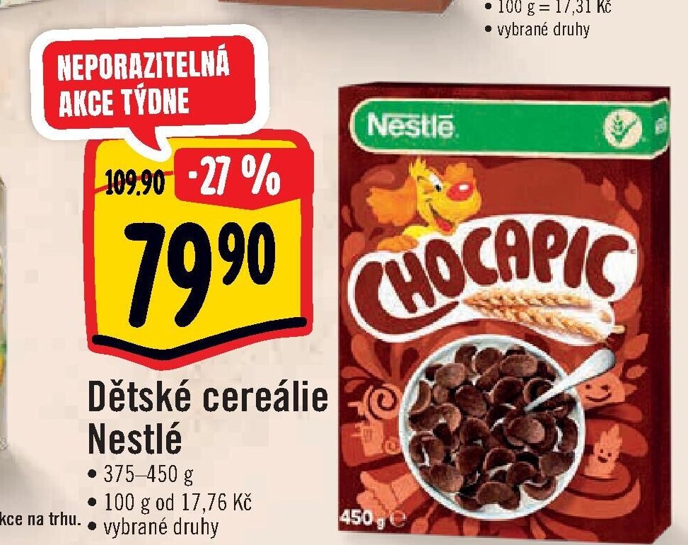 Dětské cereálie Nestlé