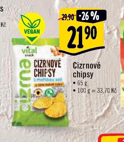 Cizrnové chipsy