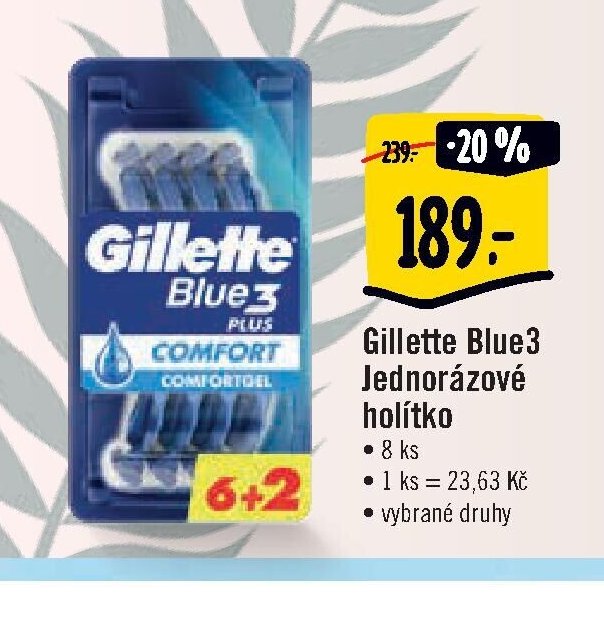 Gillette Blue3 Jednorázové holítko