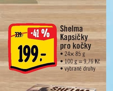 Shelma Kapsičky pro kočky