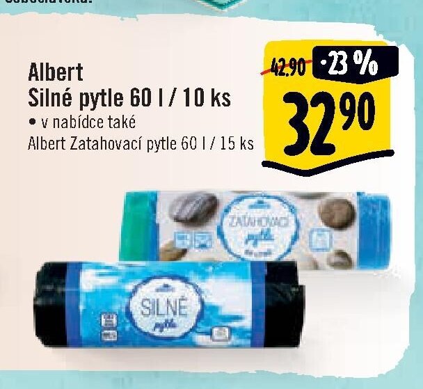 Albert Silné pytle 60 l / 10 ks