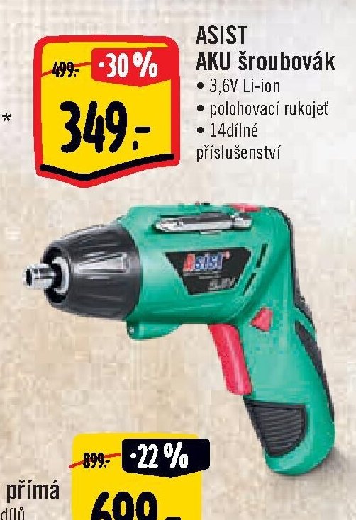 ASIST AKU šroubovák