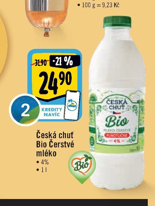 Česká chuť Bio Čerstvé mléko