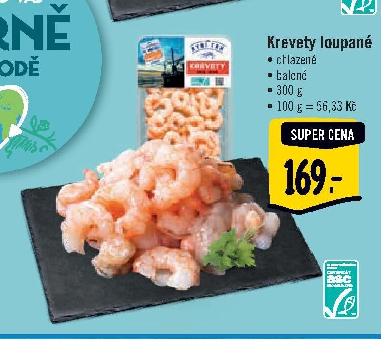 Krevety loupané