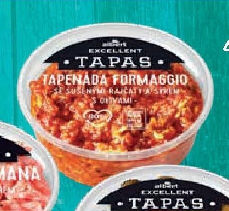 Tapenáda Formaggio se sušenými rajčaty a sýrem s olivami