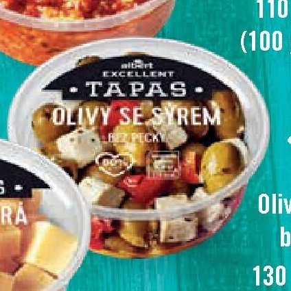 Olivy se sýrem bez pecky