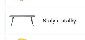 Stoly a stolky