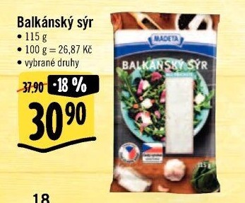 Balkánský sýr Madeta