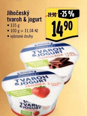 Dezert tvaroh s jogurtem jihočeský Madeta