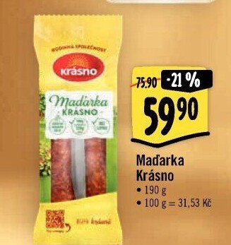 Klobása Maďarka Krásno