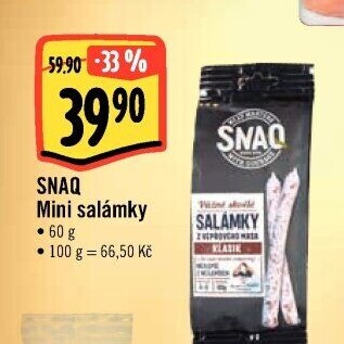 Minisalámky Snaq Kostelecké uzeniny