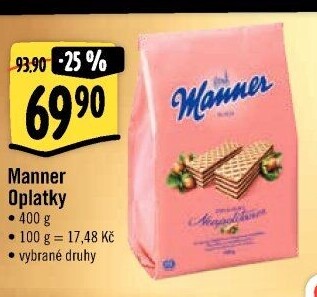 Oplatky Manner