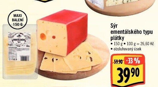 Sýr ementálského typu Albert