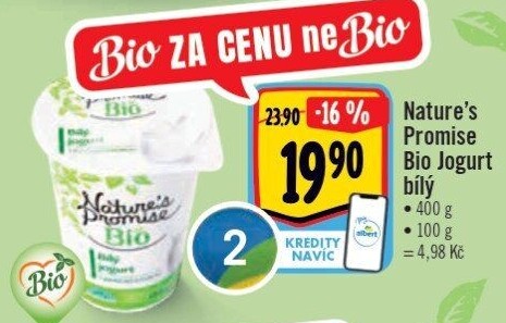 Bílý jogurt Bio Nature'
