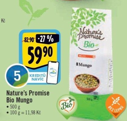 Fazole mungo bio Nature'