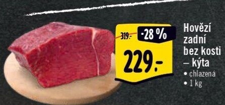 Hovězí kýta zadní bez kosti