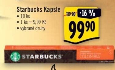 Kapsle Nespresso Starbucks