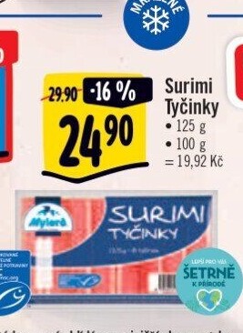 Krabí tyčinky mražené Mylord